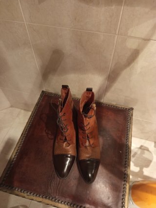 Botines Hispanitas Piel Marrón