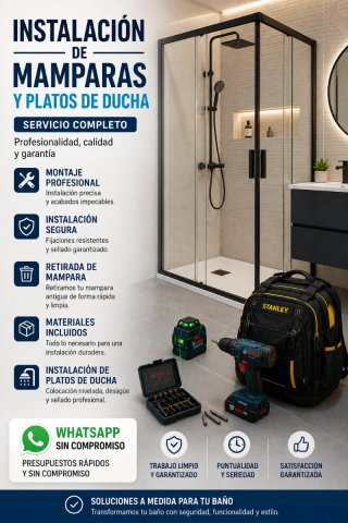 Mamparas y platos de ducha