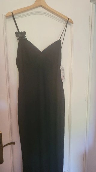 Vestido largo negro de fiesta