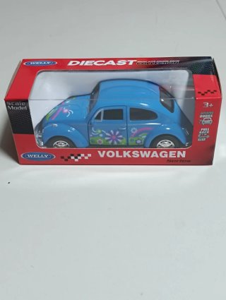 Volkswagen Carocha Azul Welly Diecast