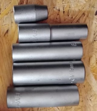 Juego vasos,alargo y llaves calidad