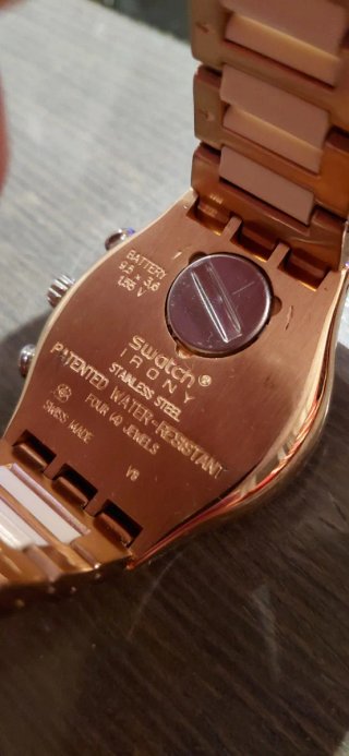 Swatch Irony Chrono Dreamwhite Rose Gold