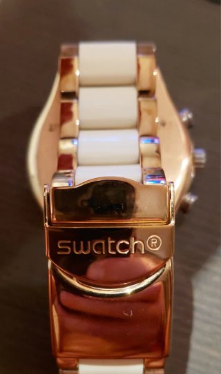 Swatch Irony Chrono Dreamwhite Rose Gold