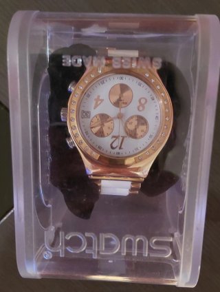 Swatch Irony Chrono Dreamwhite Rose Gold