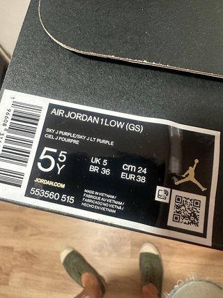 Nike Air Jordan 1 Low GS Azul Blanco
