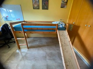 Cama alta infantil pino 90x190/200 JYSK /FLEXA