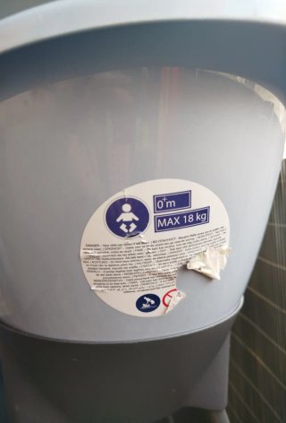 Bañera Luma bebé con patas, desagüe y adaptador