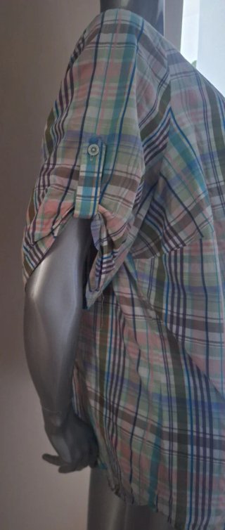 Camicia a quadri curvy