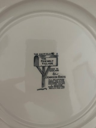 Juego de 2 platos decorativos paisaje