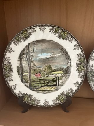 Juego de 2 platos decorativos paisaje