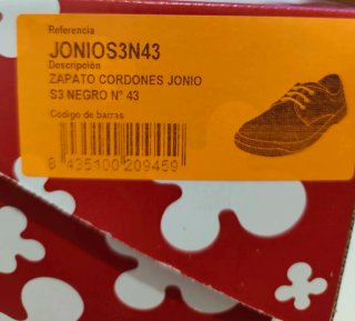 Zapatos de seguridad Codeor Jonio S3 Talla