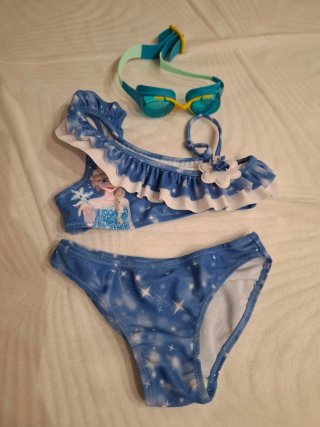 Bañador niña Frozen con gafas