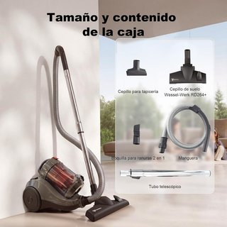 Aspiradora Akitas C6 Sin Bolsa 850W 2,5L