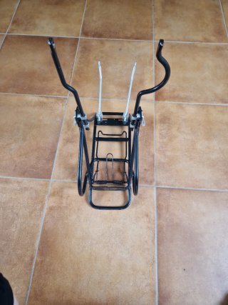 Portabultos Bicicleta Negro