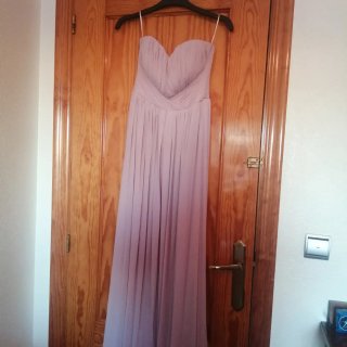 Vestido rosa largo para eventos