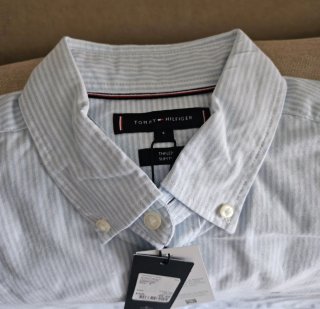 Camisa Tommy Hilfiger Rayas Azules Talla M