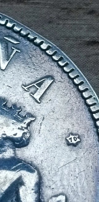 5 Pesetas España 1870 Estrella 70