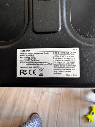 Báscula Digital Renpho Bluetooth