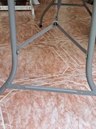 Mesa plegable de plástico blanca
