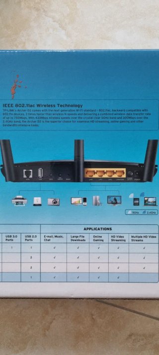 TP-LINK AC750 Modem Router Archer D2