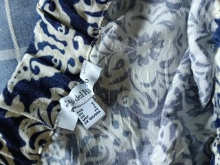 Blusa Pedro del Hierro azul y blanco
