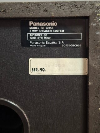 Minicadena Vintage Panasonic SA-CH55