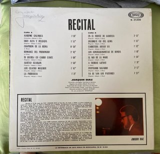 Joaquín Díaz - 2 LP - Uno con autógrafo