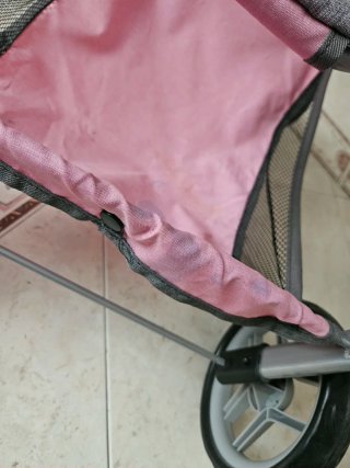 Carrito Muñecas Gemelar Rosa de Juguettos