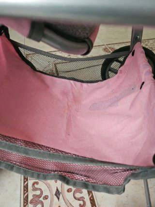 Carrito Muñecas Gemelar Rosa de Juguettos