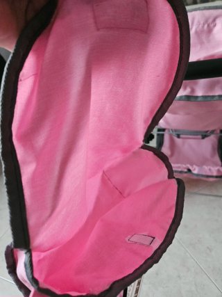 Carrito Muñecas Gemelar Rosa de Juguettos