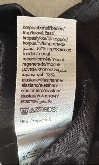 Camiseta de pijama negra de modal de Calvin Klein