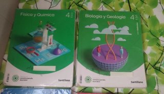 Libros de Texto 4°de la ESO Santillana forrados
