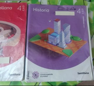 Libros de Texto 4°de la ESO Santillana forrados