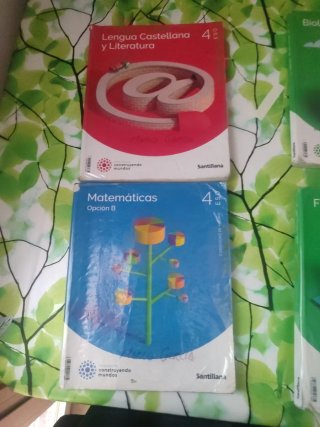 Libros de Texto 4°de la ESO Santillana forrados