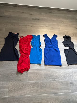 Lote 5 vestidos fiesta mujer talla S