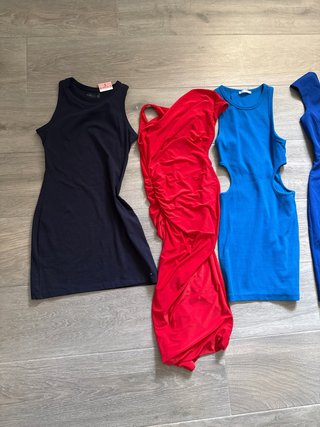 Lote 5 vestidos fiesta mujer talla S