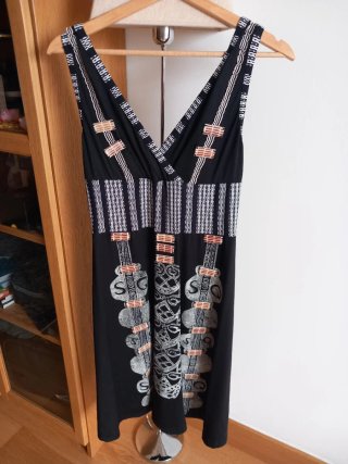 Vestido Save the Queen Negro y Blanco