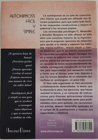 LIBRO AUTOHIPNOSIS FÁCIL Y SIMPLE, SIMPKINS