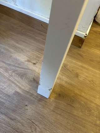 Mesa comedor extensible blanca