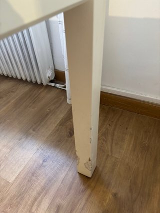 Mesa comedor extensible blanca