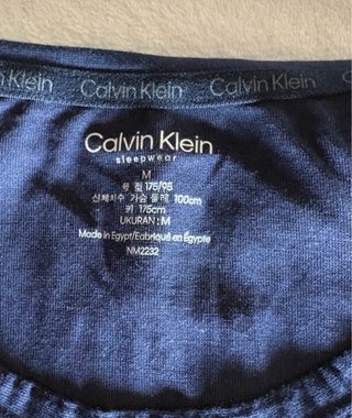 Camiseta Calvin Klein Sleepwear Azul Talla M
