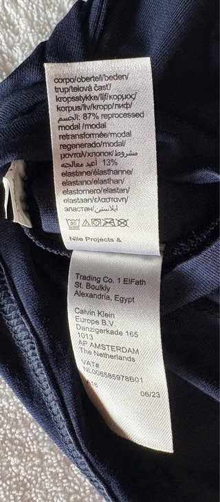 Camiseta Calvin Klein Sleepwear Azul Talla M