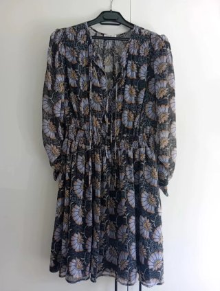 Vestido corto fiesta/cóctel de estampado floral