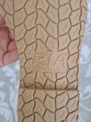 Menorquinas Ria Beige Talla 41 Nuevas. Piel y gel