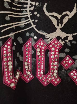 Camiseta Liu Jo Negra Estampada Leopardo