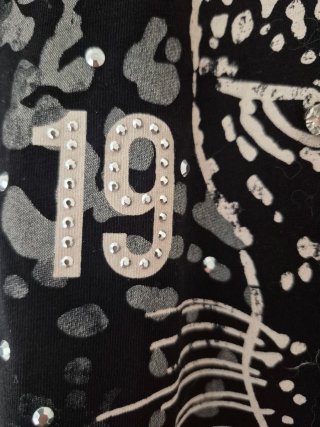 Camiseta Liu Jo Negra Estampada Leopardo