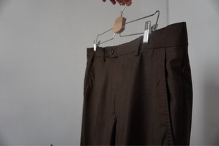 Traje A. Basile marrón lana Super 120’s talla 56