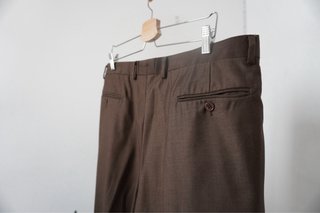Traje A. Basile marrón lana Super 120’s talla 56