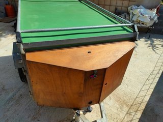Remolque para perros verde