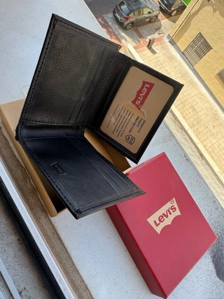 Cartera Levi's Negra Hombre